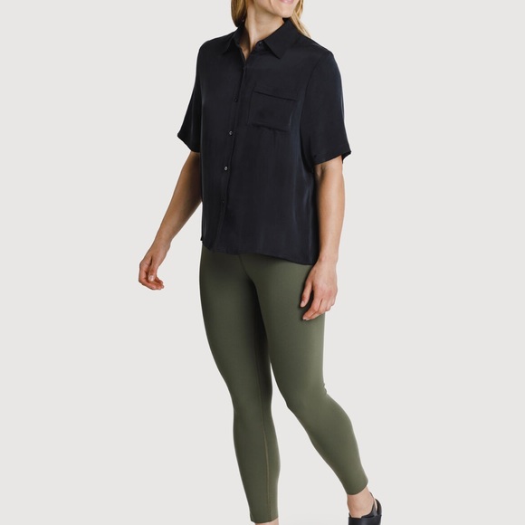 Kit & Ace Bike to Office Silk Blouse (white) - Picture 2 of 9